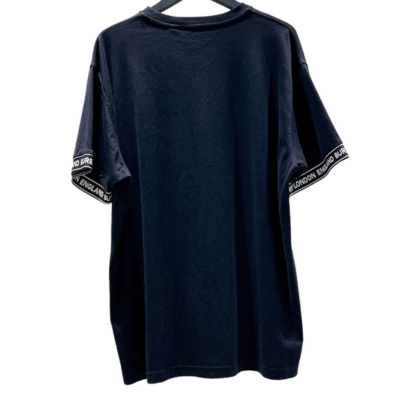 バーバリー BURBERRY ロゴスリーブTシャツ 8026224 ブラック コットン メンズ 半袖Ｔシャツ