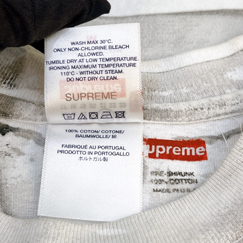 シュプリーム SUPREME ×MM6 Maison Margiela 転写Tシャツ ホワイト/グレー コットン メンズ 半袖Ｔシャツ |  中古ブランドリユースショップ OKURA(おお蔵)