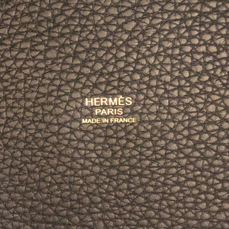 エルメス HERMES ピコタンロックPM W刻 ブラック GD金具  トリヨンクレマンス レディース ハンドバッグ