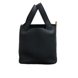 エルメス HERMES ピコタンロックPM W刻 ブラック GD金具  トリヨンクレマンス レディース ハンドバッグ