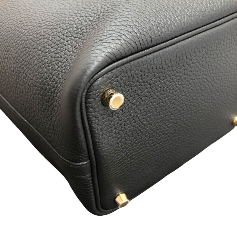 エルメス HERMES ピコタンロックPM W刻 ブラック GD金具  トリヨンクレマンス レディース ハンドバッグ