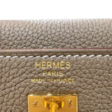 エルメス HERMES ケリー25 内縫い B刻印 (2023年製) エトゥープ ゴールド金具 トゴ レディース ハンドバッグ