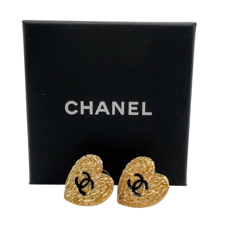 シャネル CHANEL ココマーク ハートピアス ゴールド メタル アクセサリー | 中古ブランドリユースショップ OKURA(おお蔵)