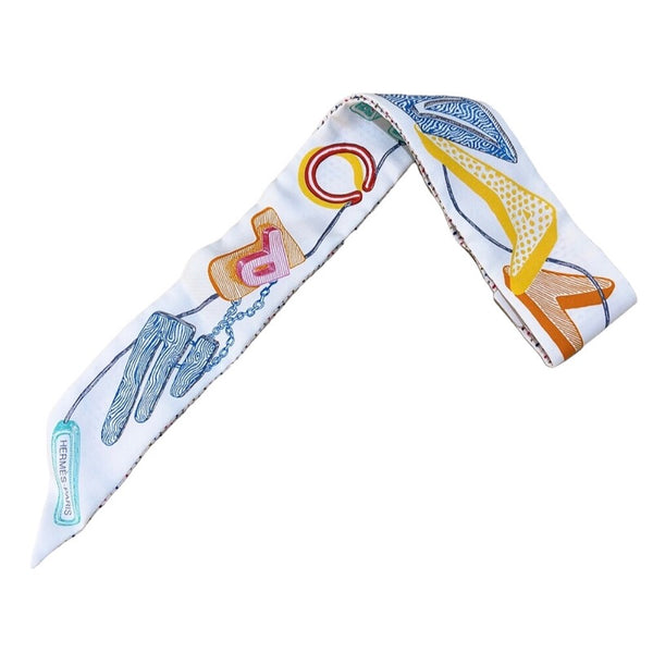 エルメス HERMES ツイリー　シュヴァロスコープ ネオン ポワンティ　CHEVALOSCOPE NEON　2023春夏 ラン/ローズ/ヴェール シルク レディース スカーフ
