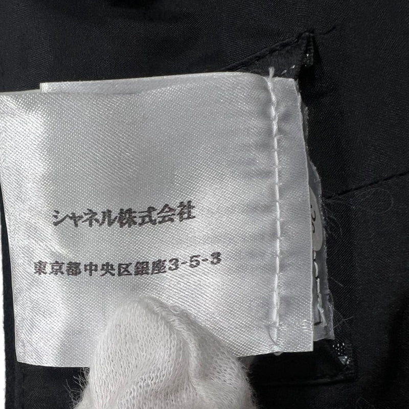 シャネル CHANEL ココマークボタン ジャンパースカート P34029 36(約Sサイズ) ブラック ウール97％ カシミヤ3％ レディース スカート