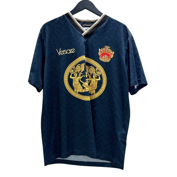 ヴェルサーチ VERSACE ロゴプリントゲームシャツ A79783 ポリエステル メンズ 半袖Ｔシャツ