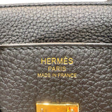 エルメス HERMES バーキン25 W刻　(2024年製) ブラック ゴールド金具 トゴ レディース ハンドバッグ