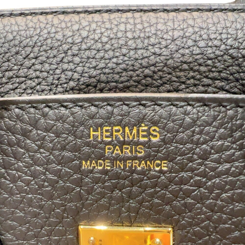 エルメス HERMES バーキン25 W刻　(2024年製) ブラック ゴールド金具 トゴ レディース ハンドバッグ