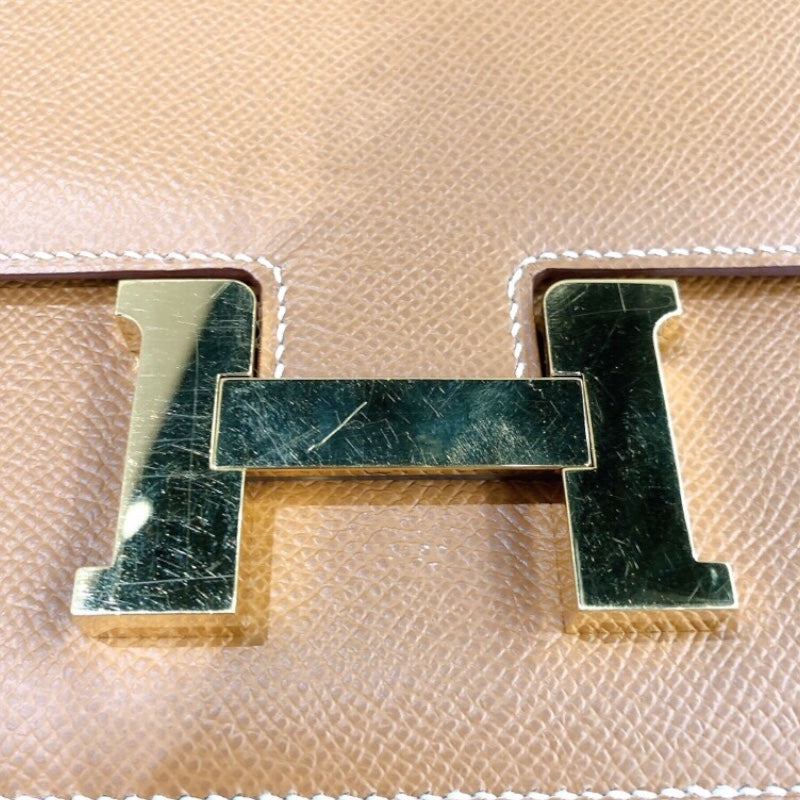 エルメス HERMES コンスタンス3ミニ  Z刻印 ゴールド/ゴールド金具 エプソン ショルダーバッグ