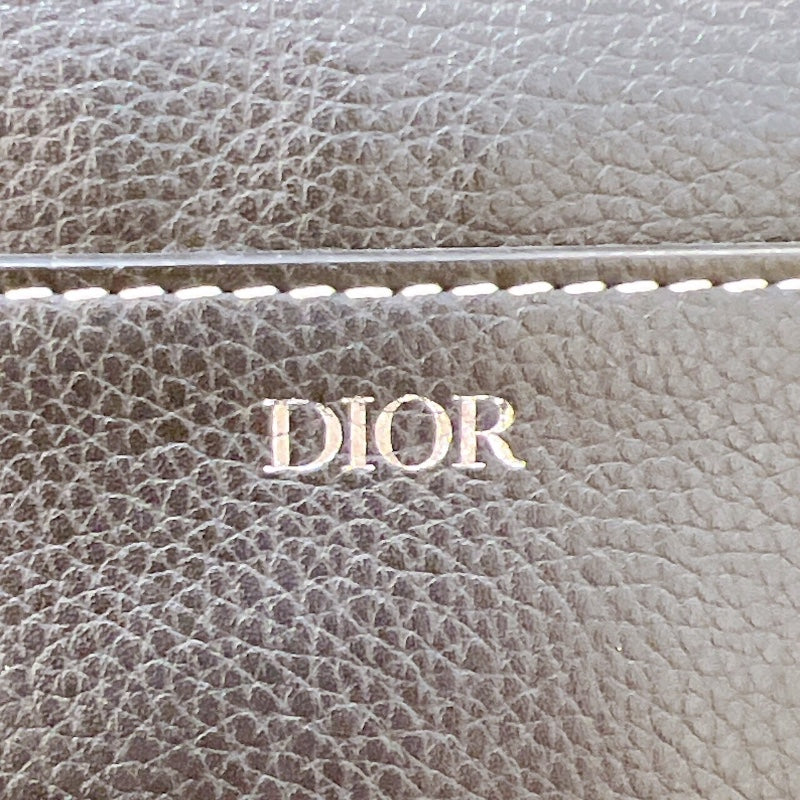 クリスチャン・ディオール Christian Dior サドルボディバッグ ブラック カーフレザー レディース ボディバッグ