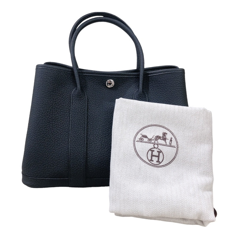 エルメス HERMES ガーデンパーティーTPM W刻印　(2024年製) ブラック/シルバー金具 ネゴンダ レディース ハンドバッグ