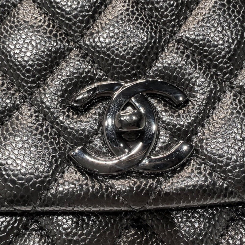 シャネル CHANEL ココハンドル29 A92991 ブラック　ブラック金具 キャビアスキン レディース ショルダーバッグ