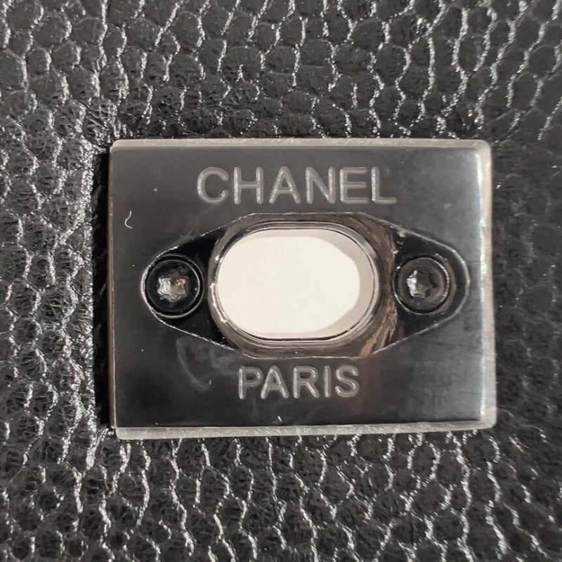 シャネル CHANEL ココハンドル29 A92991 ブラック　ブラック金具 キャビアスキン レディース ショルダーバッグ