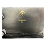 シャネル CHANEL パールチェーンウォレット AP1839 ブラック/ゴールド金具 ラムスキン レディース ウォレットチェーン