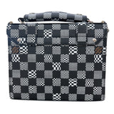 ルイ・ヴィトン LOUIS VUITTON フラップ ソフトトランク メッセンジャー N50032 ブラック/ホワイト　シルバー金具 ダミエ ディストーテッド メンズ ハンドバッグ