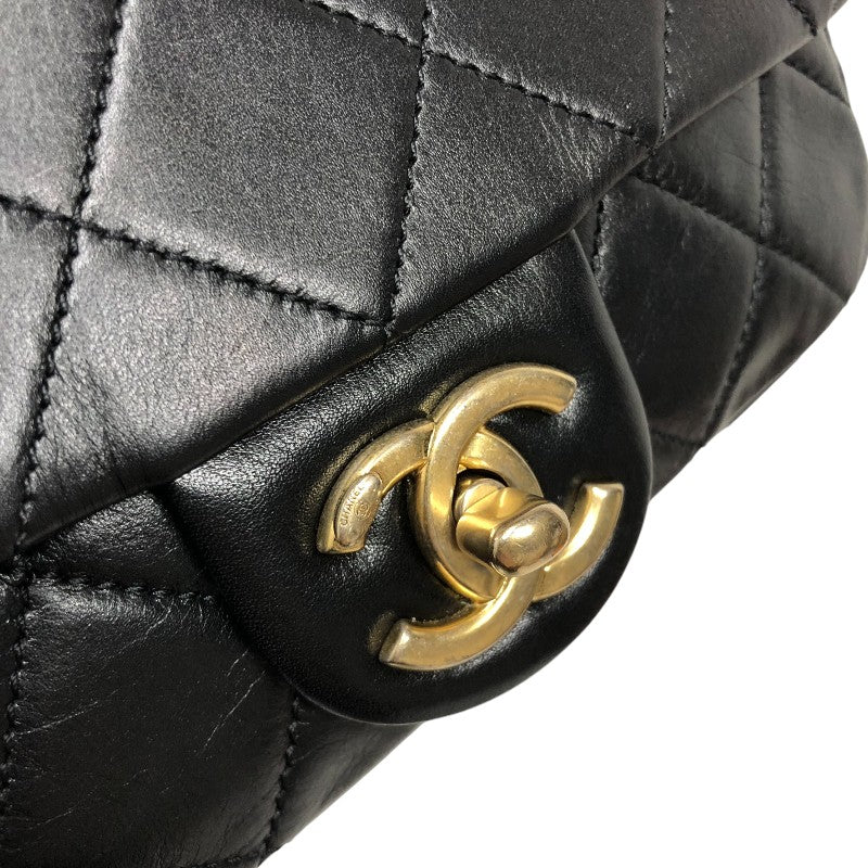 シャネル CHANEL マトラッセ スモールフラップバッグ AS2210 30番台 ブラック パール×ゴールド金具 カーフスキン レディース ショルダーバッグ