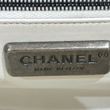 シャネル CHANEL スモールフラップクロスボディ 22番台 ホワイト パイソン レディース ショルダーバッグ