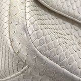 シャネル CHANEL スモールフラップクロスボディ 22番台 ホワイト パイソン レディース ショルダーバッグ