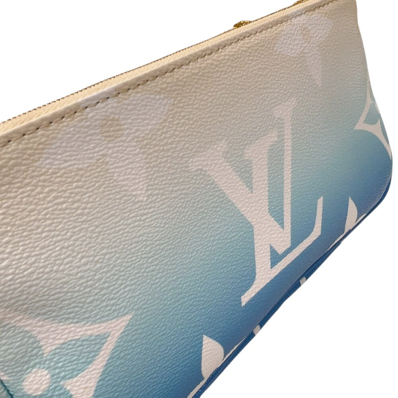 ルイ・ヴィトン LOUIS VUITTON ミルティポシェット・アクセソワール M57633 ブルー　ゴールド金具 モノグラムジャイアント レディース ショルダーバッグ