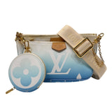 ルイ・ヴィトン LOUIS VUITTON ミルティポシェット・アクセソワール M57633 ブルー　ゴールド金具 モノグラムジャイアント レディース ショルダーバッグ