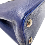 ルイ・ヴィトン LOUIS VUITTON カプシーヌBB N92667 ネイビー　シルバー金具 パイソン/レザー レディース ハンドバッグ