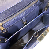 ルイ・ヴィトン LOUIS VUITTON カプシーヌBB N92667 ネイビー　シルバー金具 パイソン/レザー レディース ハンドバッグ