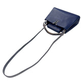 ルイ・ヴィトン LOUIS VUITTON カプシーヌBB N92667 ネイビー　シルバー金具 パイソン/レザー レディース ハンドバッグ
