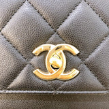 シャネル CHANEL ビジネスアフィニティスモール A93749 ブラック/ゴールド金具 キャビア レディース ショルダーバッグ