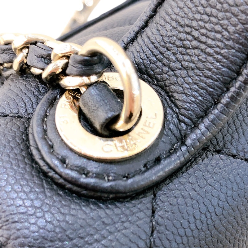 シャネル CHANEL ビジネスアフィニティスモール A93749 ブラック/ゴールド金具 キャビア レディース ショルダーバッグ