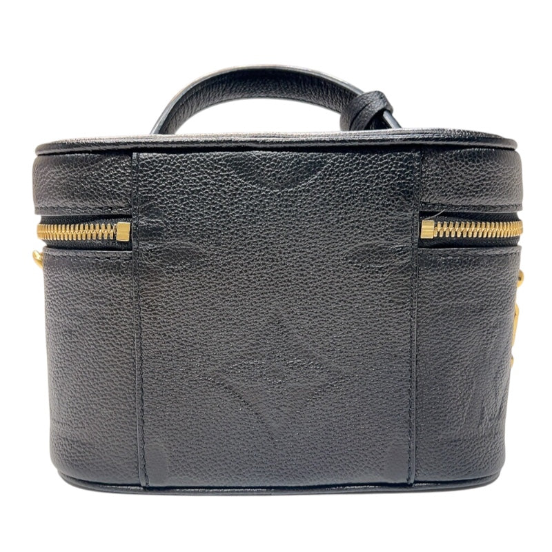 ルイ・ヴィトン LOUIS VUITTON ヴァニティPM M45598 ノワール　ゴールド金具 モノグラム・アンプラント レディース ハンドバッグ