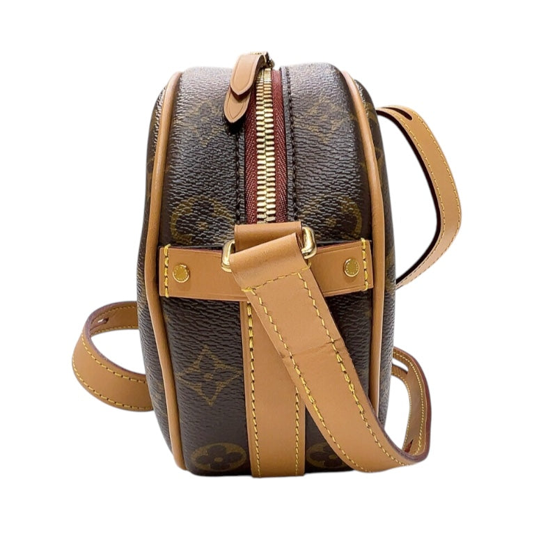 ルイ・ヴィトン LOUIS VUITTON ボワット・シャポースープルPM M45578 ブラウン　ゴールド金具 モノグラム レディース ショルダーバッグ