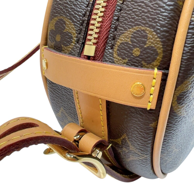 ルイ・ヴィトン LOUIS VUITTON ボワット・シャポースープルPM M45578 ブラウン　ゴールド金具 モノグラム レディース ショルダーバッグ