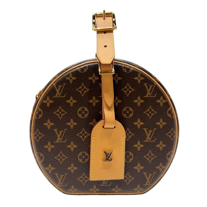 ルイ・ヴィトン LOUIS VUITTON プティット・ボワット・シャポー M43514 ブラウン　ゴールド金具 モノグラム レディース ショルダーバッグ