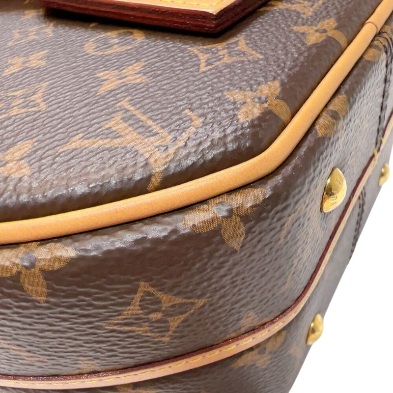 ルイ・ヴィトン LOUIS VUITTON プティット・ボワット・シャポー M43514 ブラウン　ゴールド金具 モノグラム レディース ショルダーバッグ