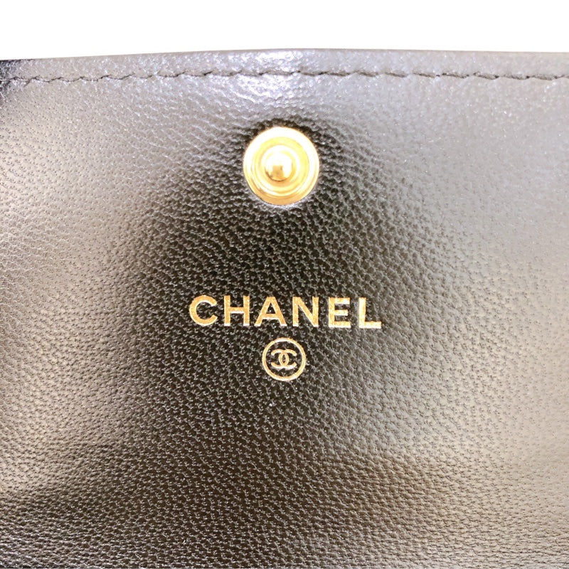 シャネル CHANEL CHANEL19 チェーンコインパース AP2409  ブラック ゴールド金具/シルバー金具 ラム レディース ショルダーバッグ