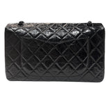 シャネル CHANEL 2.55　マトラッセマキシ　チェーンショルダー A37590  ブラック　ブラック金具 エイジドカーフスキン レディース ショルダーバッグ