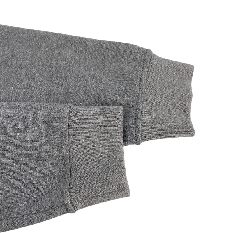 エルメス HERMES レザーテープポケット スウェットシャツ グレー コットン メンズ スウェット