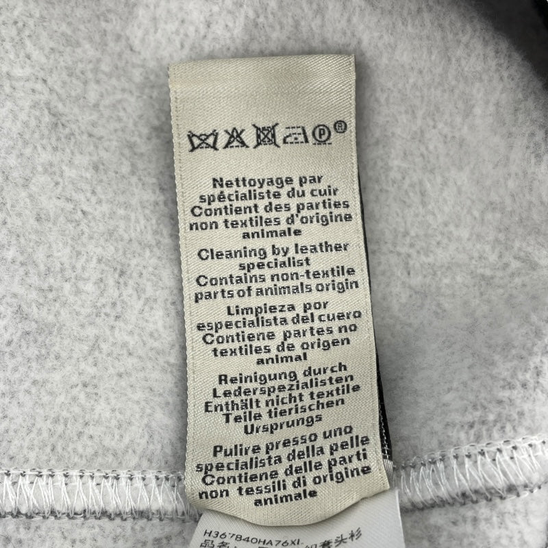 エルメス HERMES レザーテープポケット スウェットシャツ グレー コットン メンズ スウェット