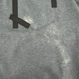 エルメス HERMES レザーテープポケット スウェットシャツ グレー コットン メンズ スウェット