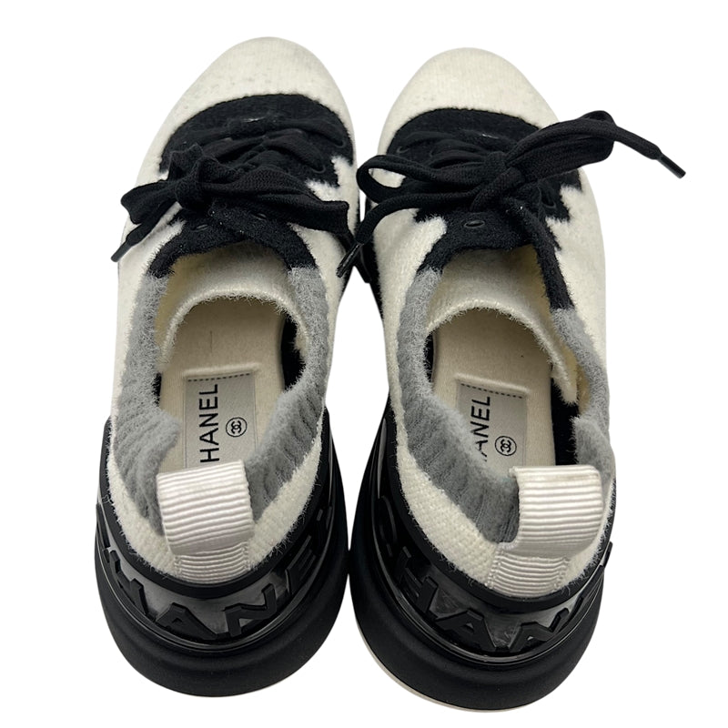 シャネル CHANEL マトラッセ ニットスニーカー G35199 ホワイト