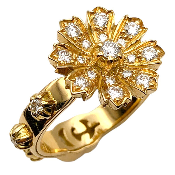 グッチ フローラ ダイヤ リング 12 11.5号 750 K18YG 3503 グッチ GUCCI フローラダイヤリング K18ゴールド ダイヤモンド