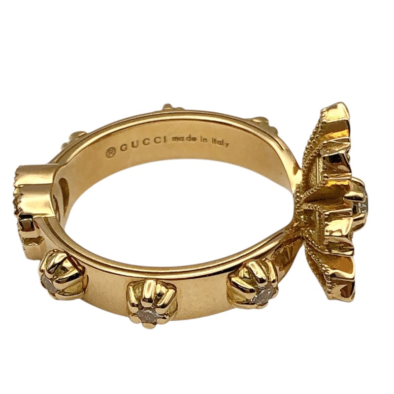 グッチ GUCCI フローラダイヤリング K18ゴールド ダイヤモンド
