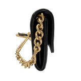 シャネル CHANEL マトラッセ　チェーンカードケース ブラック　ゴールド金具 キャビアスキン レディース ショルダーバッグ