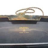 シャネル CHANEL マトラッセ　ガマ口チェーンショルダー ブラック　ゴールド金具 エナメル レディース ショルダーバッグ