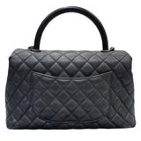 シャネル CHANEL ココハンドル29 A92991 ブラック・シルバー金具 牛革 キャビアスキン レディース ショルダーバッグ