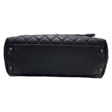シャネル CHANEL ココハンドル29 A92991 ブラック・シルバー金具 牛革 キャビアスキン レディース ショルダーバッグ