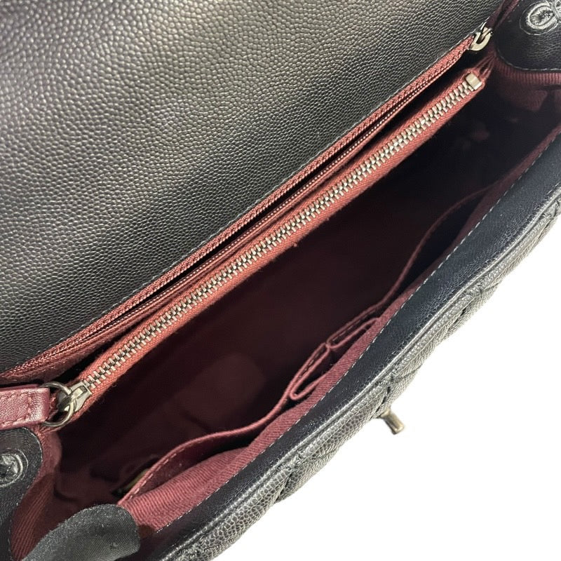 シャネル CHANEL ココハンドル29 A92991 ブラック・シルバー金具 牛革