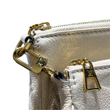 ルイ・ヴィトン LOUIS VUITTON ミュルティ・ポシェットアクセソワール M46568 ベージュ GD金具 モノグラム・アンプラント レディース ショルダーバッグ