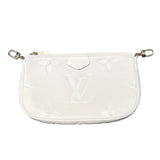 ルイ・ヴィトン LOUIS VUITTON ミュルティ・ポシェットアクセソワール M46568 ベージュ GD金具 モノグラム・アンプラント レディース ショルダーバッグ