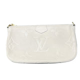 ルイ・ヴィトン LOUIS VUITTON ミュルティ・ポシェットアクセソワール M46568 ベージュ GD金具 モノグラム・アンプラント レディース ショルダーバッグ